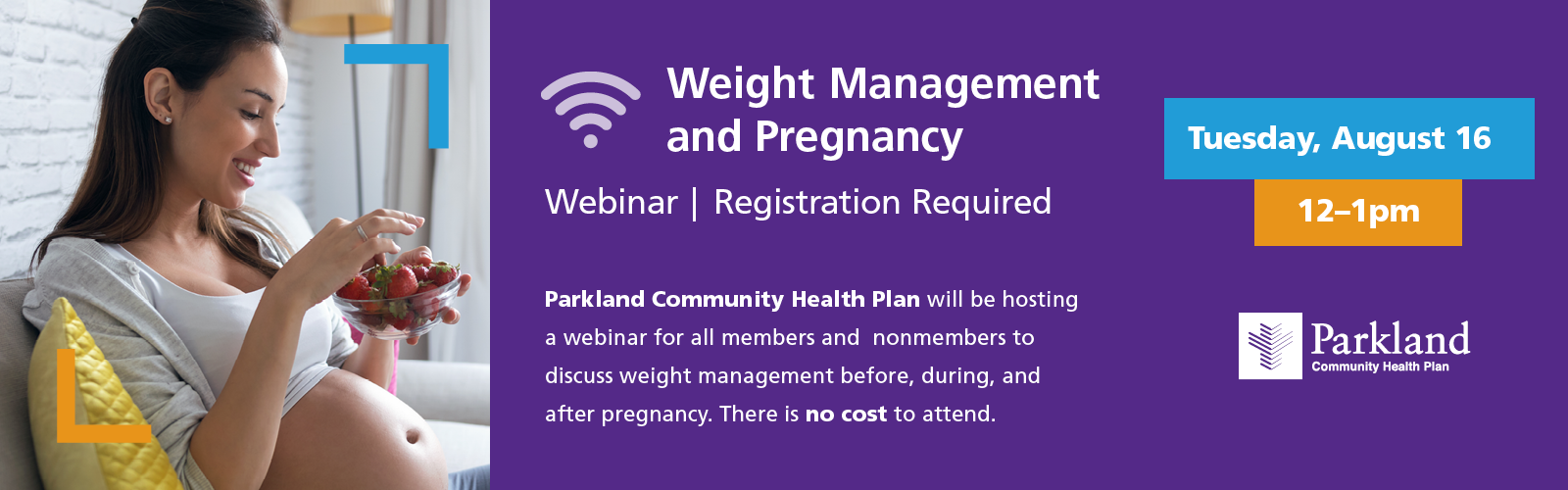 Weight Management and Pregnancy Webinar Banner
