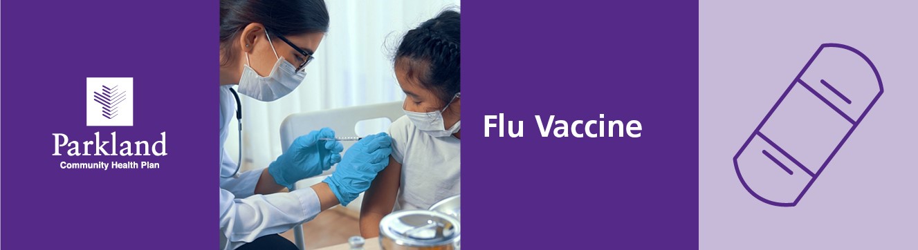 flu shot banner - purple
