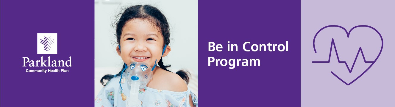 Be in Control Program banner - purple