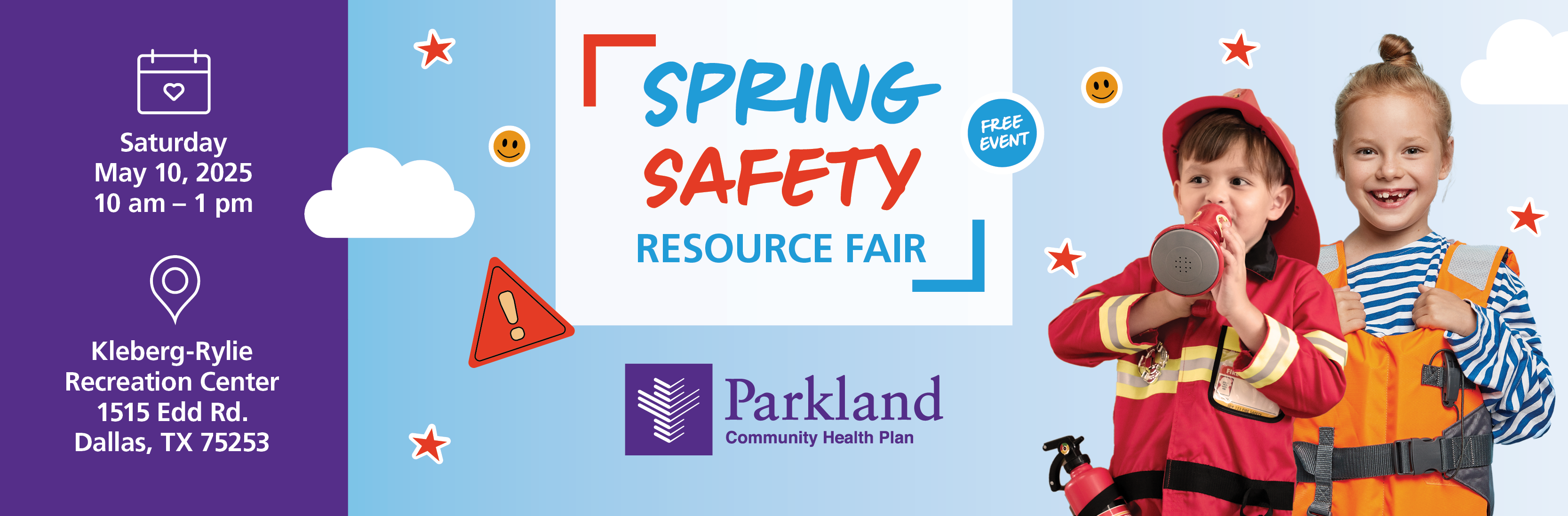 2025 spring safety fair event banner