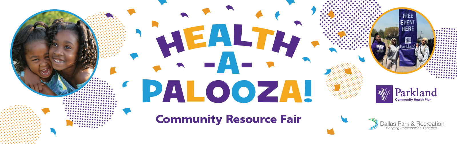Health-A-Palooza Community Resource Fair event banner 