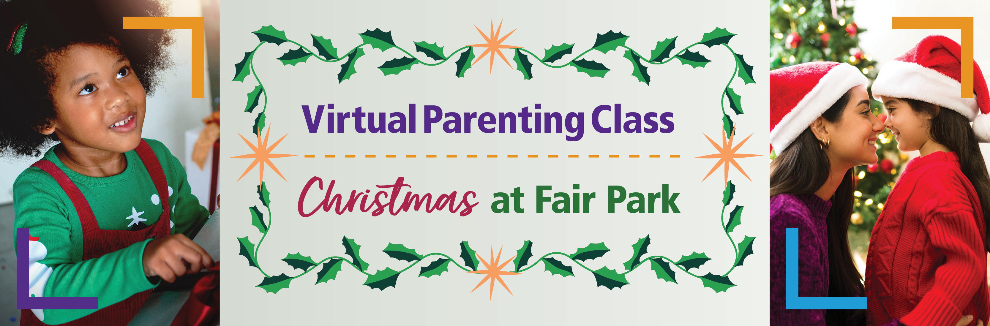 Parenting class - Holiday event banner
