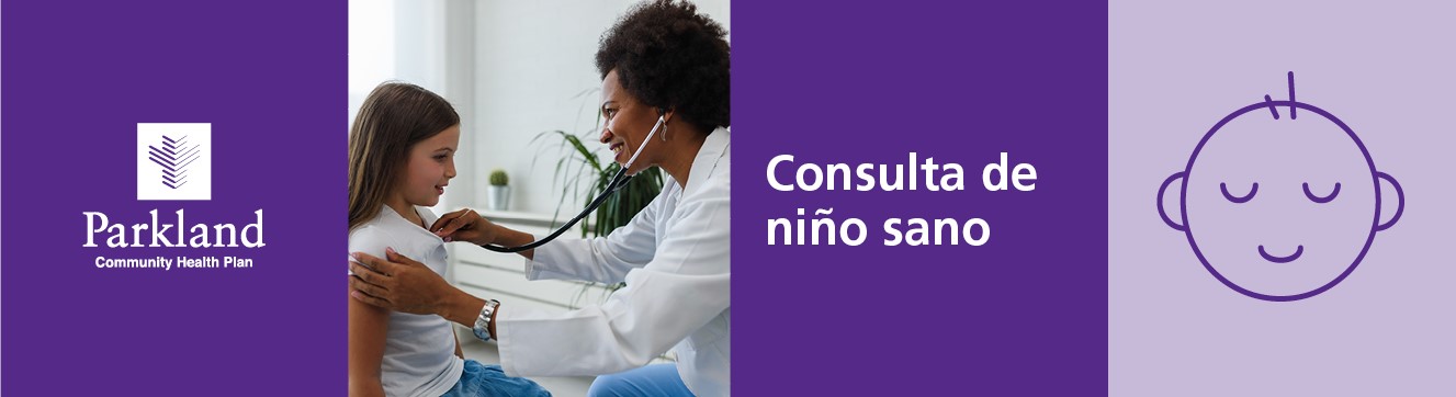 Well-Child Checkups banner - orange