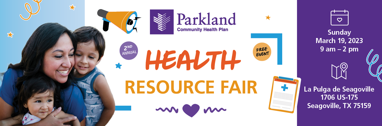 Second Annual Resource Fair banner 